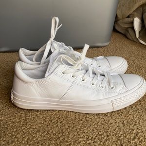 converse white faux leather
